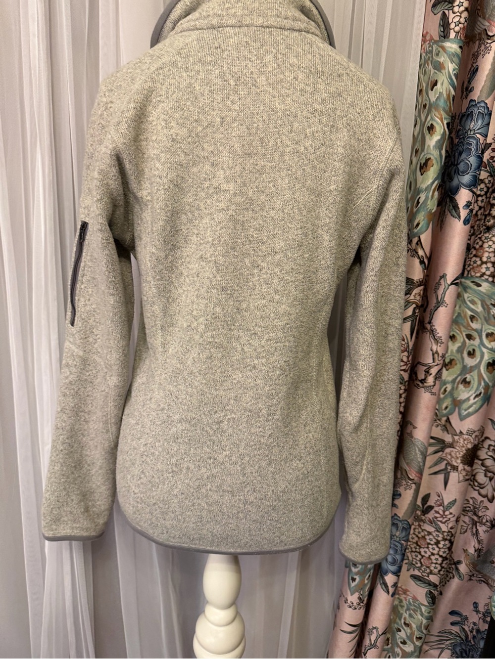 Patagonia Women's Better Sweater 1/4-Zip Fleece - Natural Oatmeal Small - Picture 6 of 10